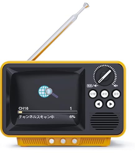 Amazon | WINTECH ワンセグテレビ ラジオ ポータブル 2.8インチ